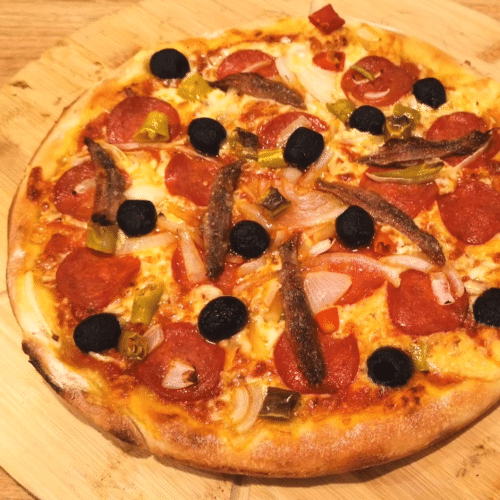 Pizza Diavola (scharf)