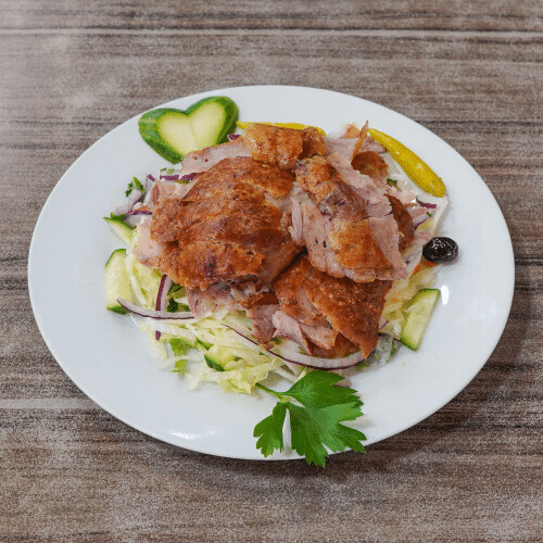 Menü 4 - Salat mit Dönerfleisch