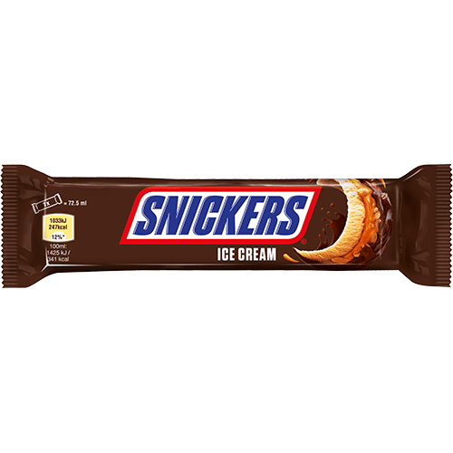 Snickers Ice Cream tiefgefroren - 72 ml Stück