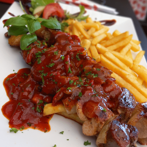 Sachaschlikspieße Grill