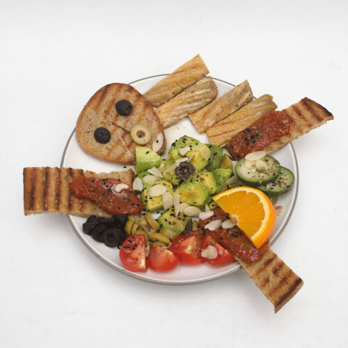Veganer Frühstücksteller
