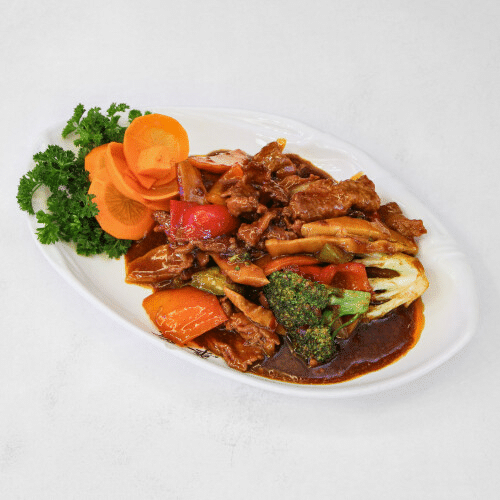 Rindfleisch Kung Bao (scharf)