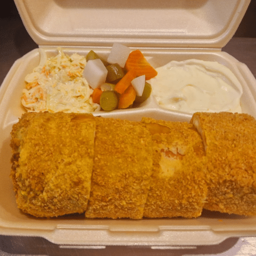 Schawarma Banieh Mit Pilzen und Käse mit schawarma  Knäckebrot