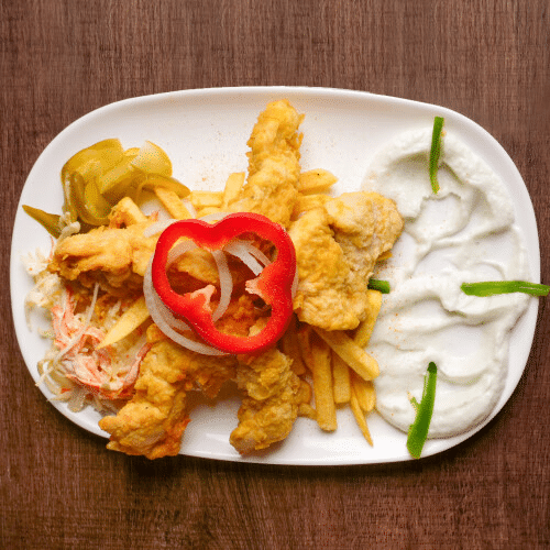 Hähnchencrispy Tasche