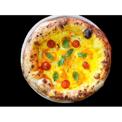 -Pizza Safran Garnelen