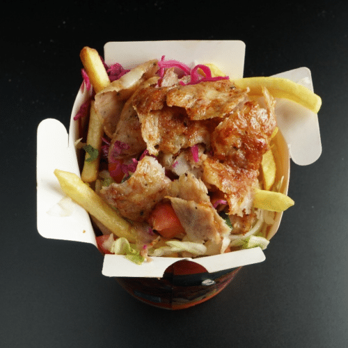 Box mit einer Beilage nach Wahl