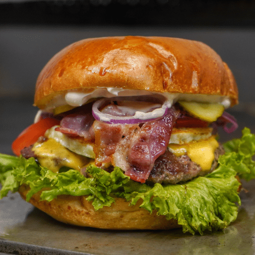 Menü - Bacon-Cheeseburger