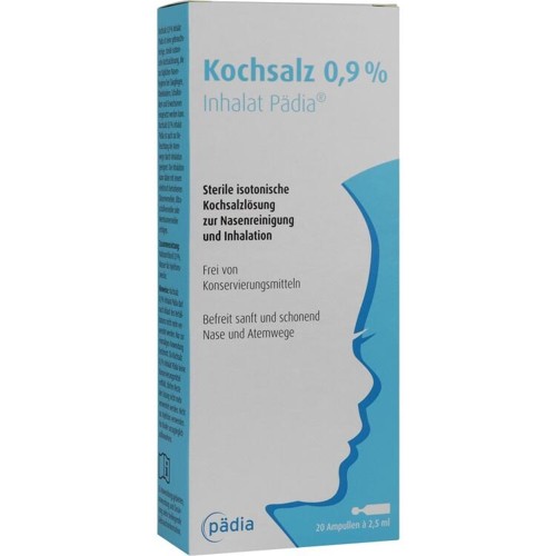 Kochsalz 0.9% Inhalat Pädia 2.5 ml 50 Milliliter
