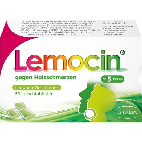 Lemocin gegen Halsschmerzen 50 pieces