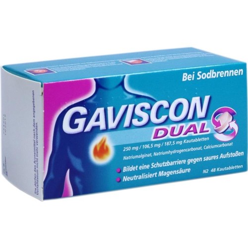 Gaviscon Dual Kautabletten 48 Stück
