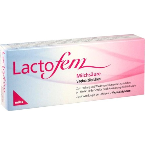 Lactofem Milchsäure Vaginalzäpfchen 7 pieces