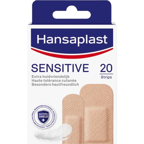 Hansaplast Sensitive Pflaster Hautton Light 20 Stück