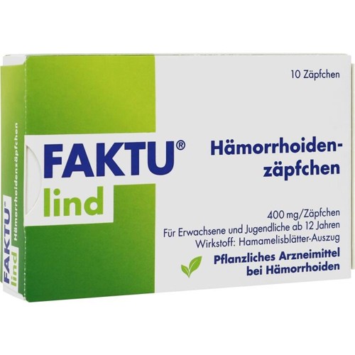 Faktu lind Hämorrhoidenzäpfchen 10 Stück