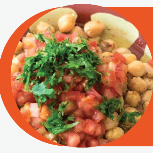 Kichererbsen mit Olivenöl-Dressing