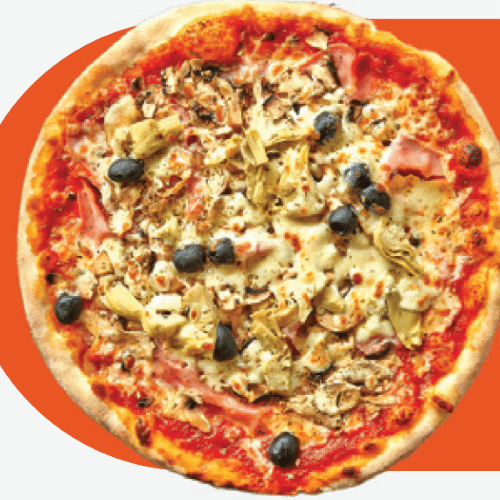 Pizza Vier Jahreszeiten (vegetarisch)