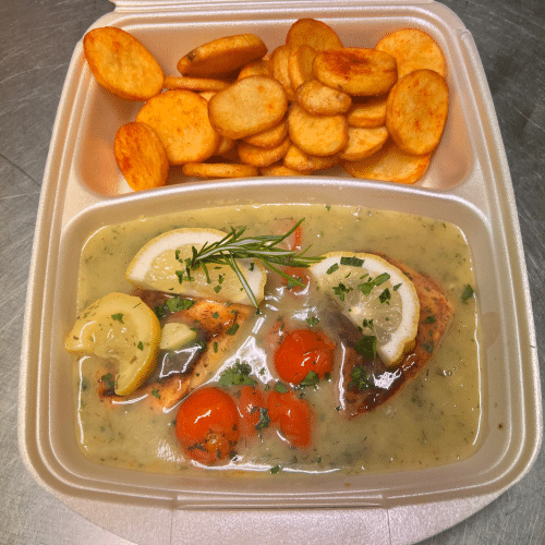 Salmone alla Mediterranea