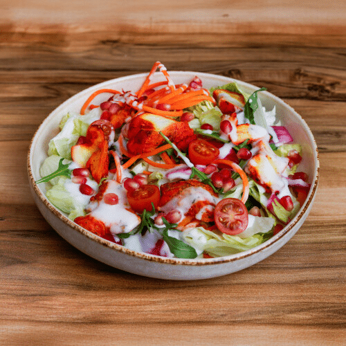 Gemischter Salat mit Tandoori-Hähnchen