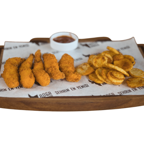 Chicken fingers (5 Stück) mit Pommes frites