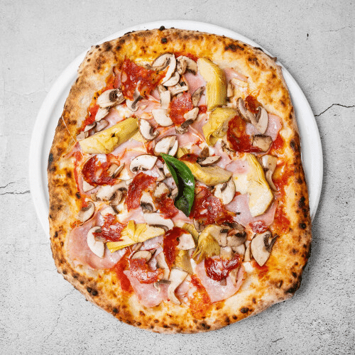 Pizza Quattro Stagioni (scharf)