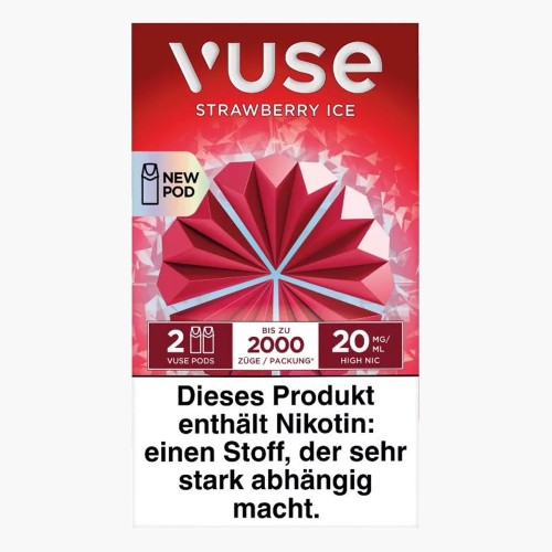 Vuse Pod Strawberry Ice 20mg Nikotin 2 Caps