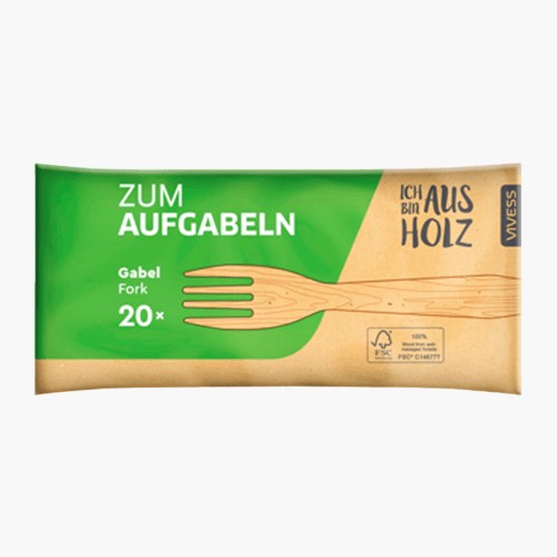 Vivess Holzgabel 20 Stück