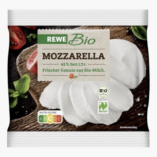 Rewe Bio Mozzarella 45% 125g