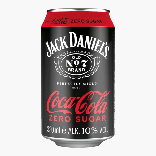 Jack Daniel's Coca Cola Zero Sugar 330ml (10% vol.)