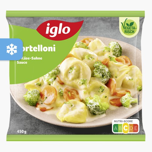 Iglo Tortelloni Käse-Sahnesauce 450g