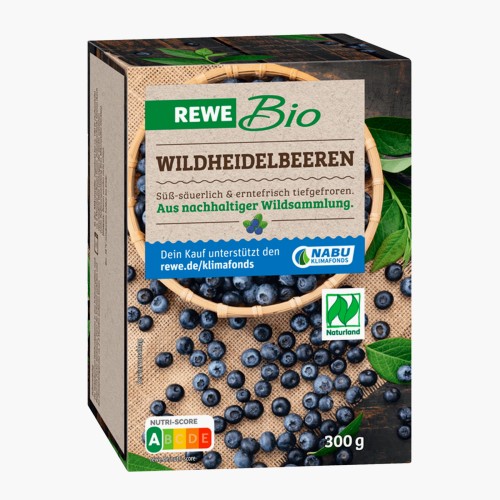 Rewe Bio Naturland Wildheidelbeeren 300g