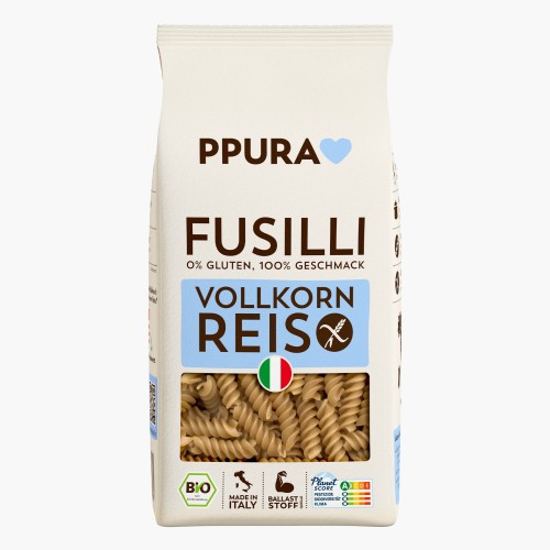 Ppura Bio Fusilli Vollkornreis 400g