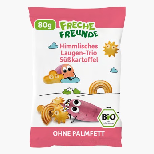 Freche Freunde Bio Himmlisches Laugen-Trio Süßkartoffel 80g