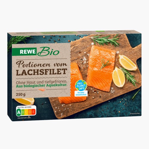 Rewe Bio Portionen vom Lachsfilet 250g