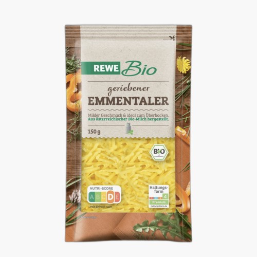 Rewe Bio Emmentaler Ger. 45% 150g