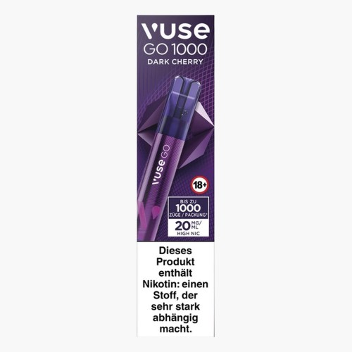 Vuse GO 1000 Dark Cherry 20mg Nikotin