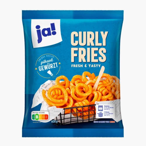 Ja! Curly Fries Pikant 600g