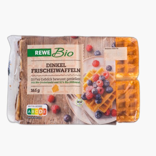 Rewe Bio Dinkel Frischeiwaffeln 165g