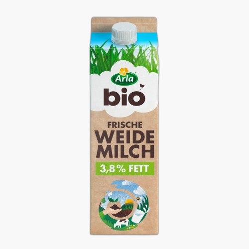 Arla Bio Frische Weidemilch 3,8% Fett. 1l