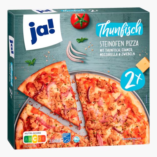 Ja! 2x Steinofen Pizza Thunfisch 710g (2x355g)