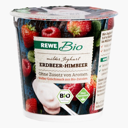 Rewe Bio Joghurt Erd./Himbeere 3,8% 150g