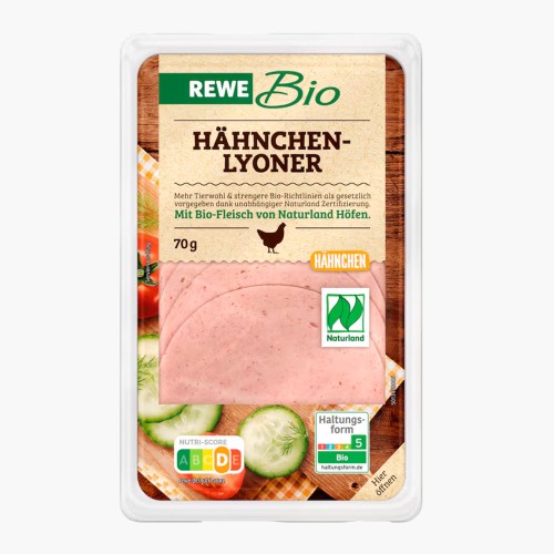 REWE Bio Hähnchen-Lyoner 70g