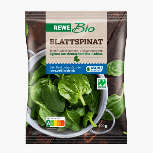 Rewe Bio Blattspinat 600g