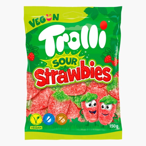Trolli Sour Strawbies vegan 150g