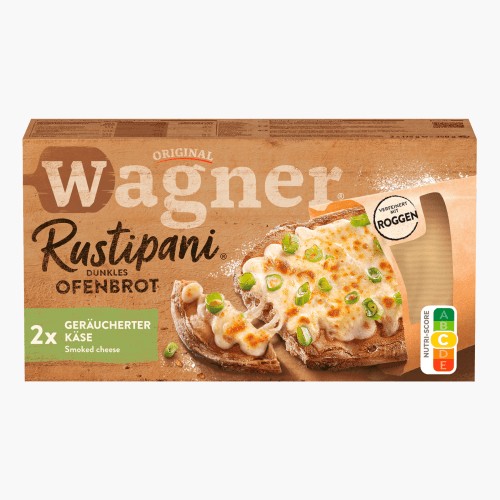 Original Wagner Rustipani Dunkles Ofenbrot Geräucherter Käse 175g