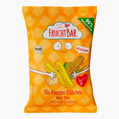 FruchtBar Bio-Knusper-Stäbchen Mais & Käse 30g