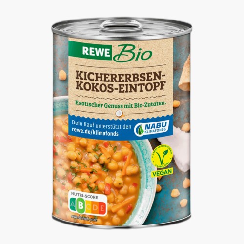 Rewe Bio Kichererbsen-Kokos-Eintopf 400ml