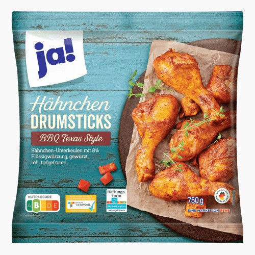 Ja! Hähnchen-Drumsticks BBQ Texas Style 750g