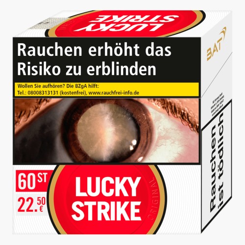 Lucky Strike Red 60 Stk. Zigaretten - 22,50€