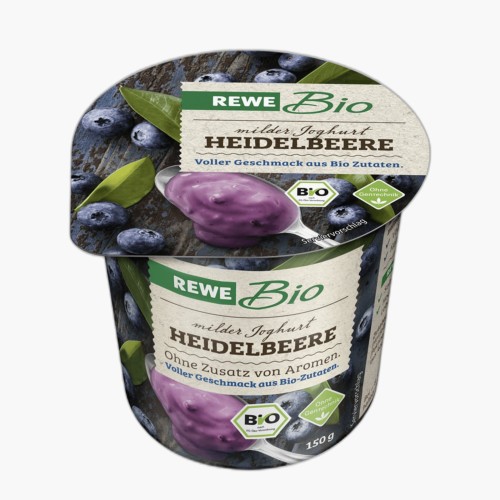 Rewe Bio Joghurt Heidelbeere 3,8% 150g