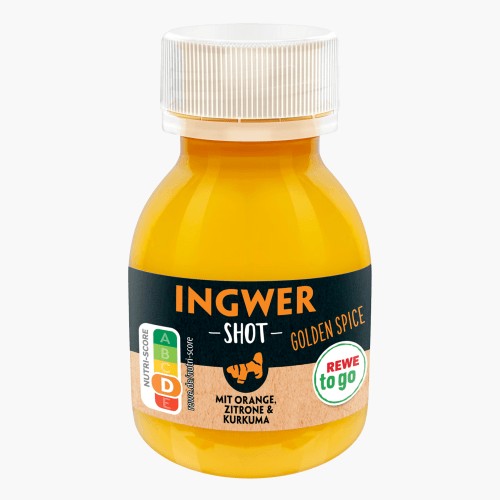 Rewe To Go Shot Ingwer Orange, Zitrone & Kurkuma 60ml