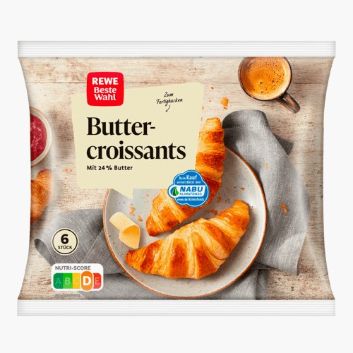 Rewe Beste Wahl Buttercroissants 360g